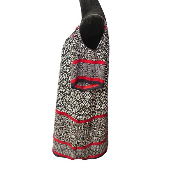 Boho Chic Altard State Black & White Geometric Print Cold Shoulder Dress With Re - Picture 3 of 4